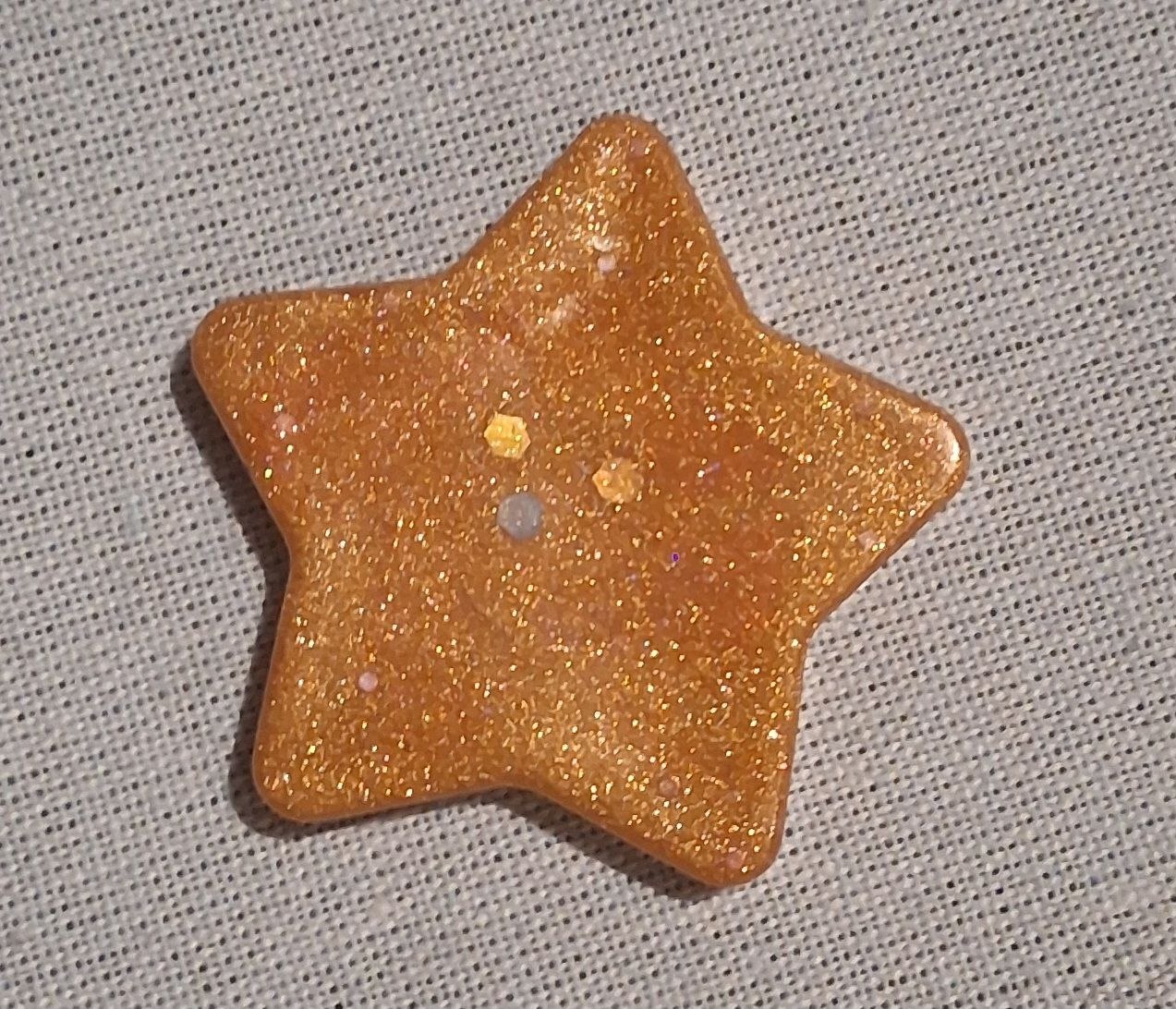Star resin keychain charm