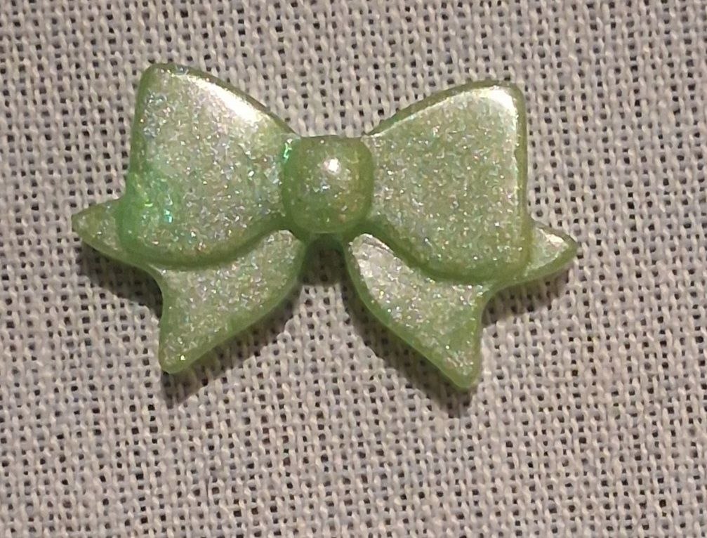 Bow mini resin keychain charm