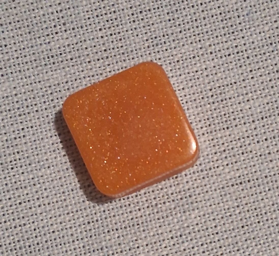 Square mini resin keychain charm