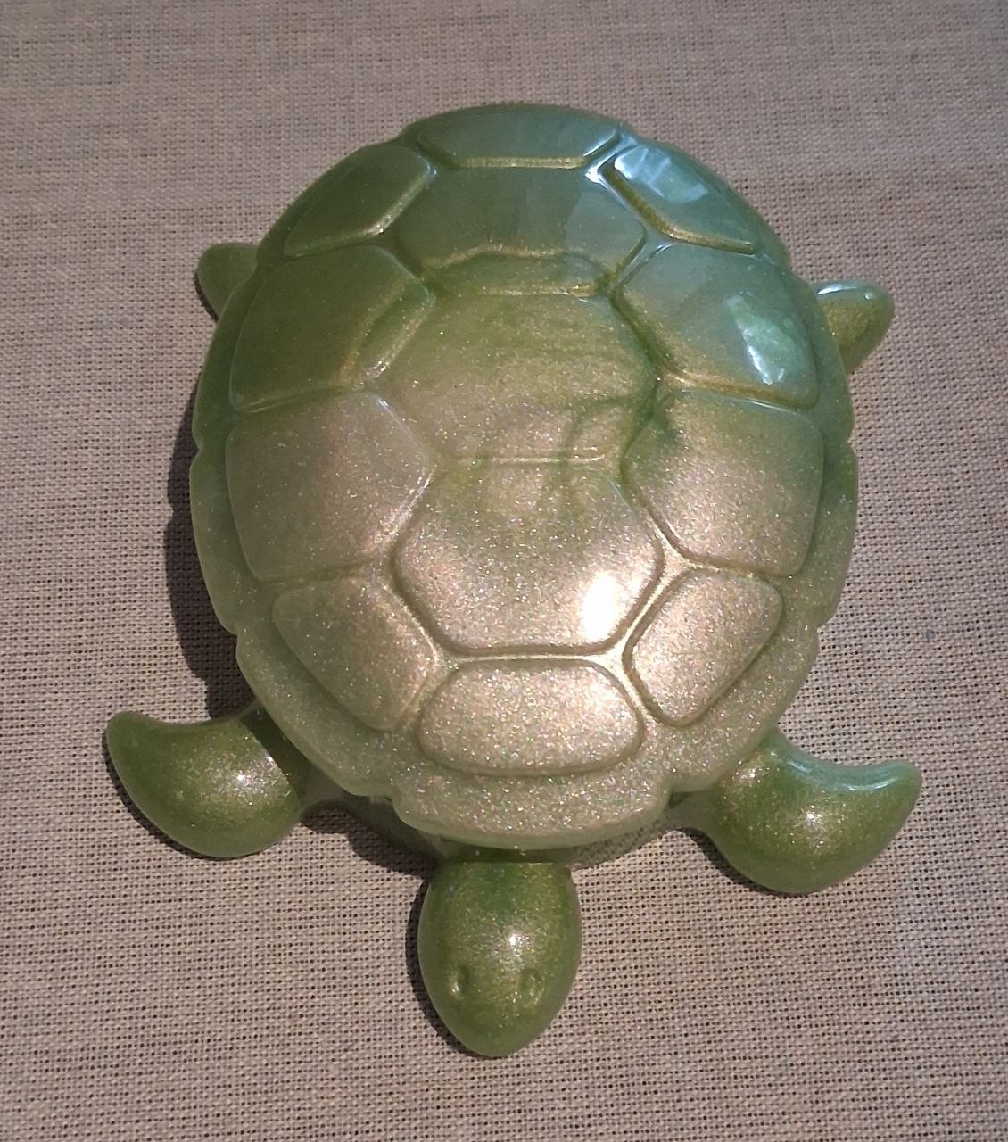 Seaweed Foam Turtle closed shell view